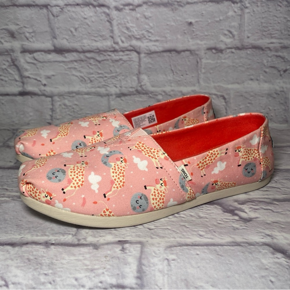 Toms Shoes Women’s Size 8.5 Alpargata Cloudbound Blossom Over The Moon Print